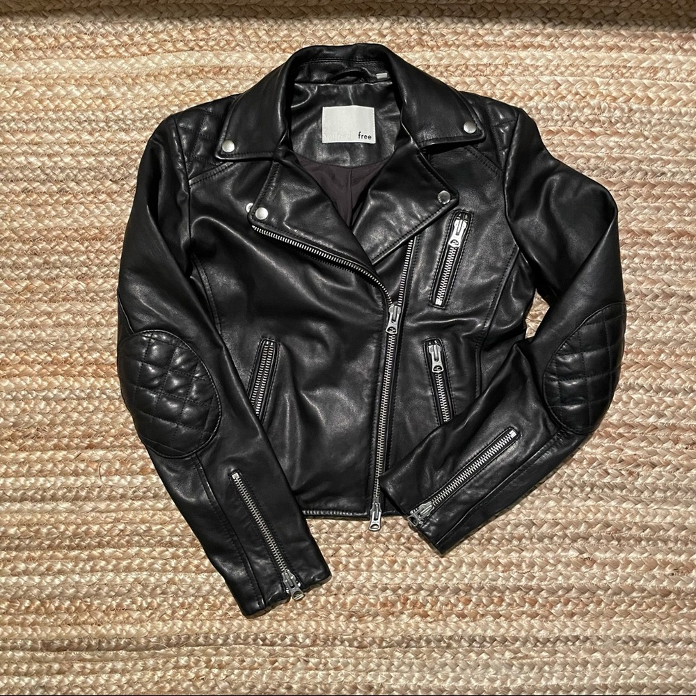 Aritzia Wilfred Hendrix Leather Jacket Sz Small